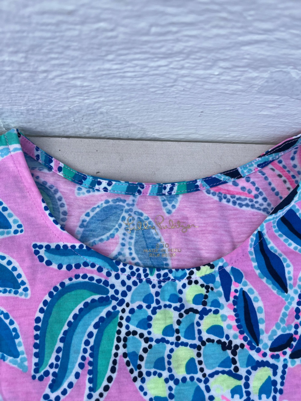Pink Tropical Pineapple Print Shift Dress - Picture 2 of 6